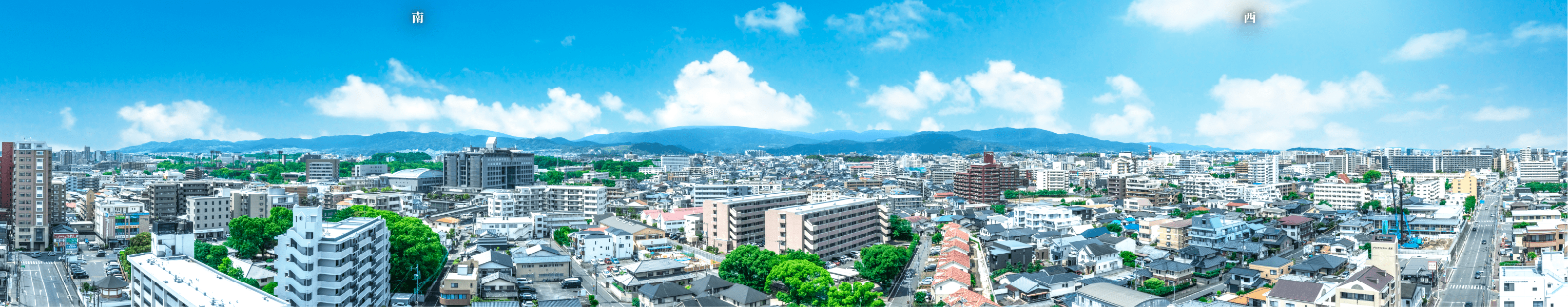 現地13階相当より西方面を撮影（2024年6月）した眺望